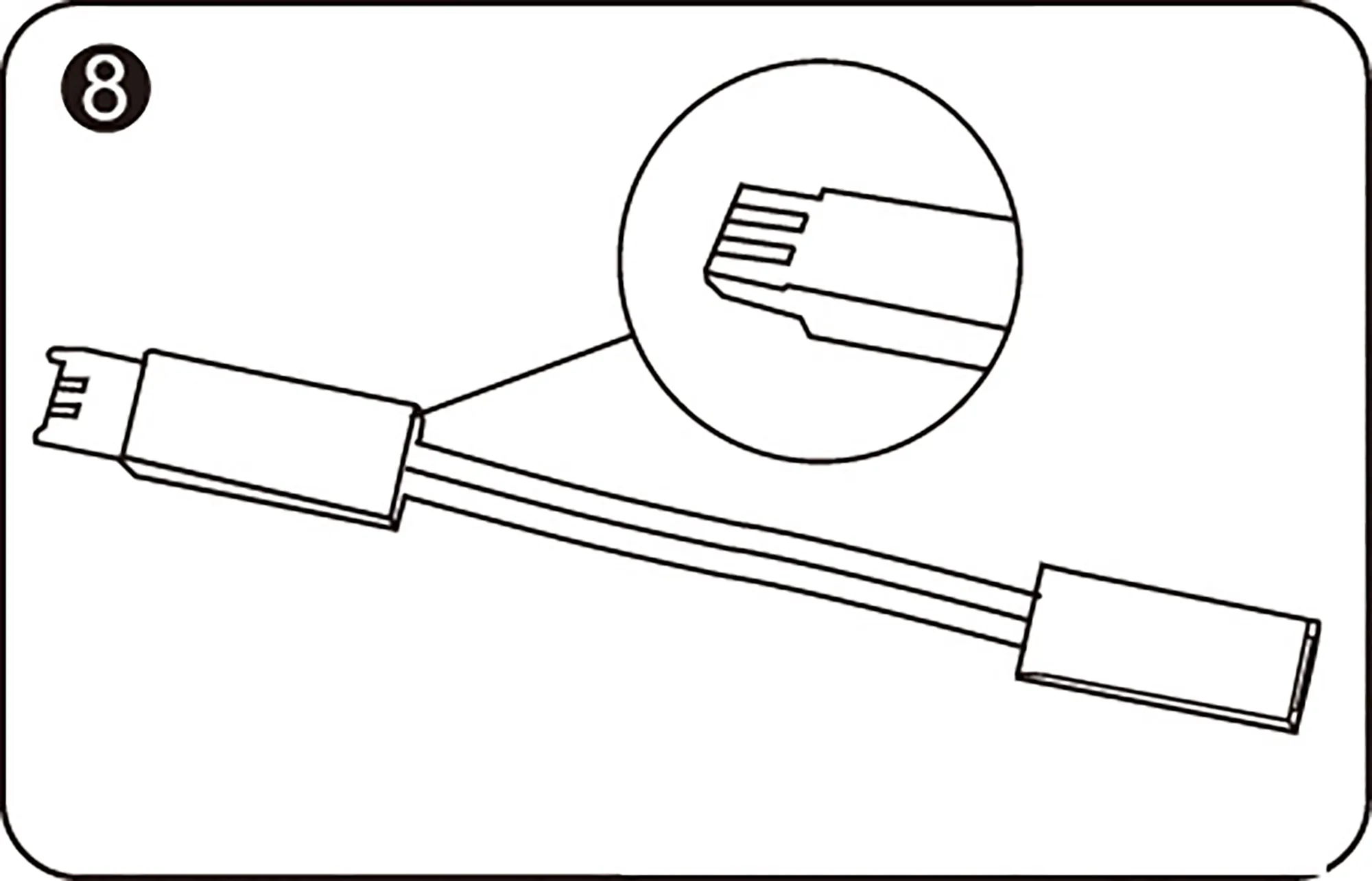 10013  Axis Connecting Cable Single Colour